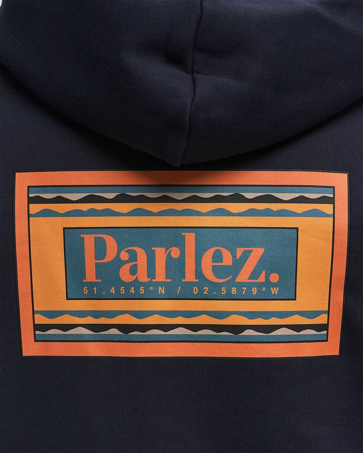 Parlez Uintah Hoodie Blue Mens Hoody