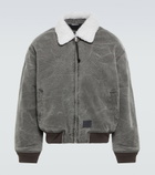 Acne Studios - Faux fur-trimmed bomber jacket