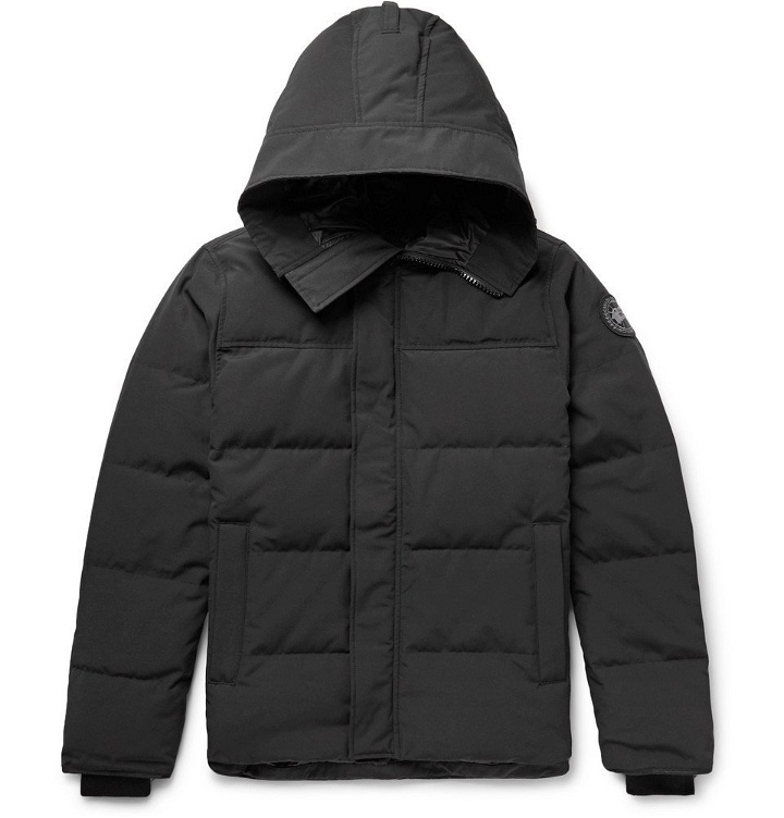 Photo: Canada Goose - MacMillan Slim-Fit Quilted Shell Hooded Down Parka - Black
