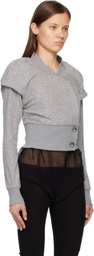 Kiko Kostadinov Gray Lauterbach Jersey Jacket