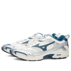 Mizuno MXR Sneakers in Snow White/Majolica Blue/Silver