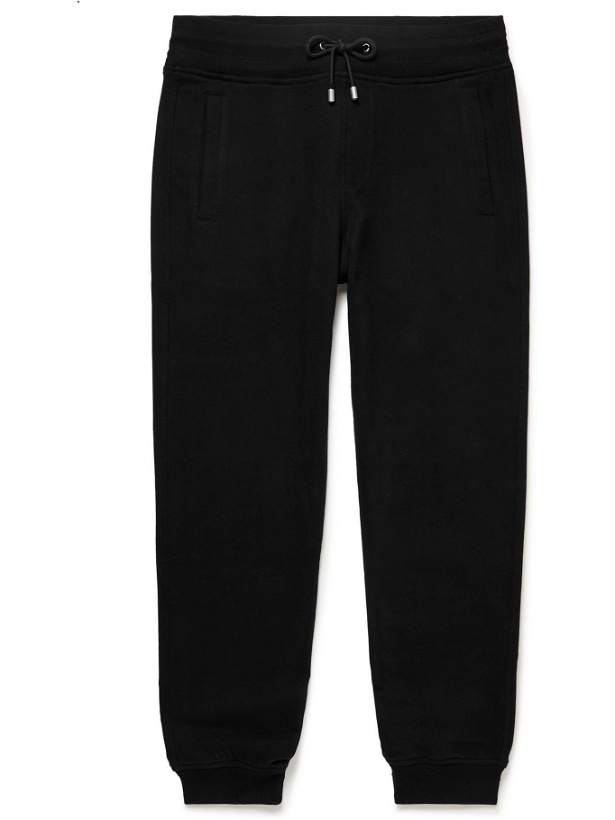 Photo: BELSTAFF - Tapered Cotton-Jersey Sweatpants - Black