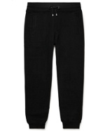 BELSTAFF - Tapered Cotton-Jersey Sweatpants - Black