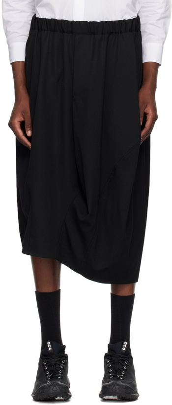 Photo: Black Comme des Garçons Black Asymmetric Hem Skirt