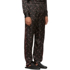 Bottega Veneta Black Pixel Print Pyjama Trousers