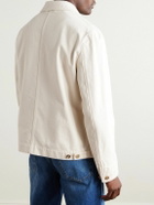Versace - Embellished Denim Jacket - Neutrals