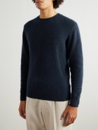 Thom Sweeney - Brushed Cashmere-Blend Sweater - Blue