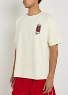 Rhude Fumar Printed Cotton T-shirt White
