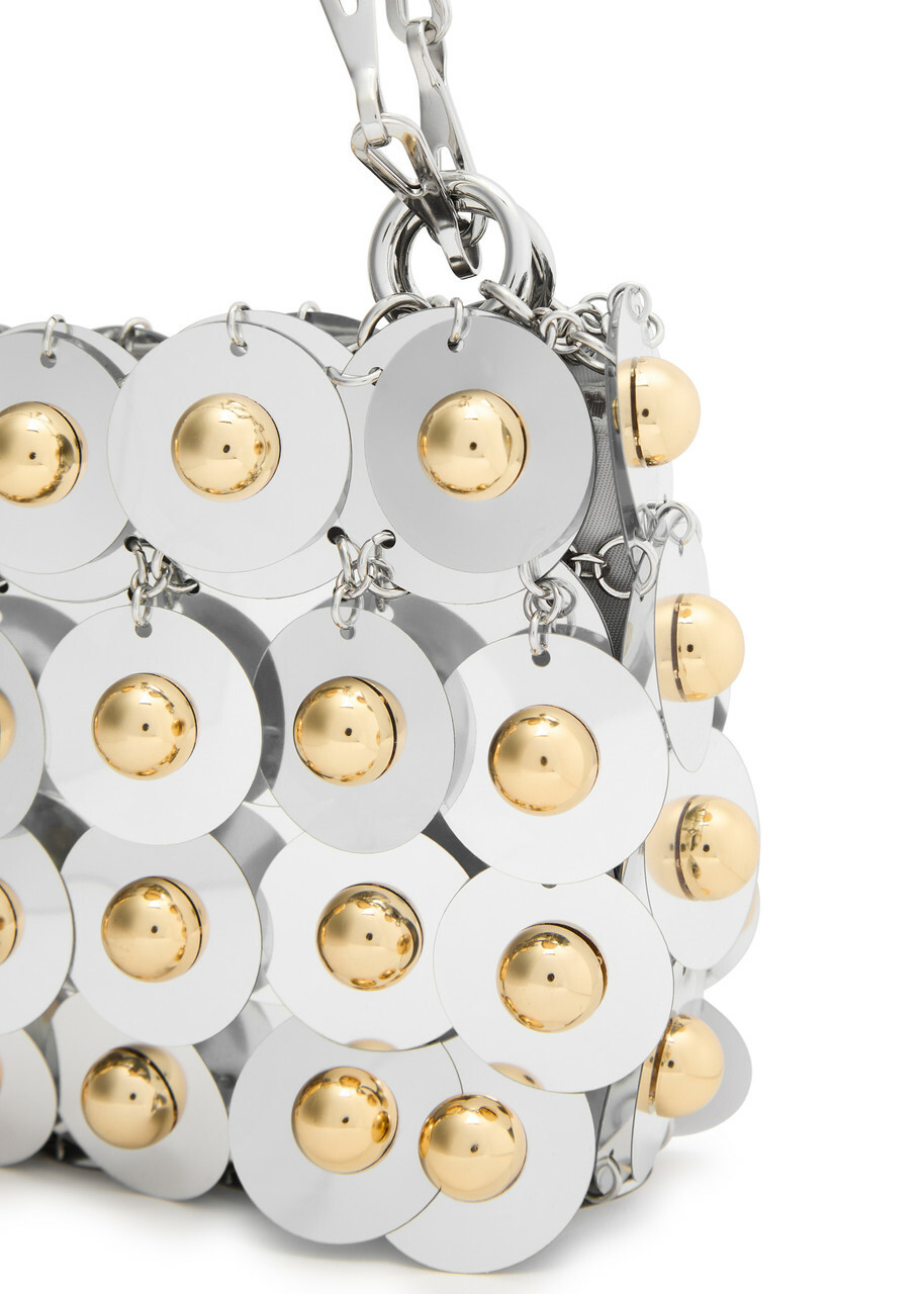 Rabanne Sparkle Nano Sphere Embellished Nylon Shoulder bag