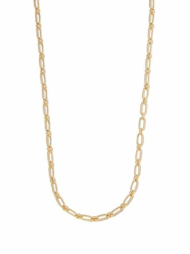 Photo: Lauren Rubinski 14K Yellow Gold Small Twist Chain Necklace