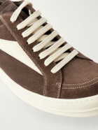 Rick Owens - Vintage Full-Grain Leather-Trimmed Suede and Rubber Sneakers - Brown