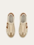 Ferragamo Mens Gancini sneaker in Beige
