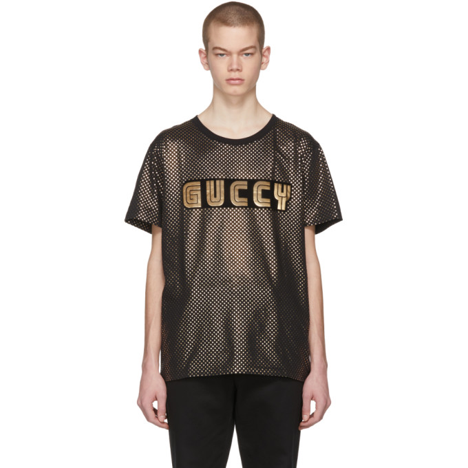 Photo: Gucci Black Sega Guccy T-Shirt