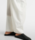 Sacai Belted barrel-leg pants