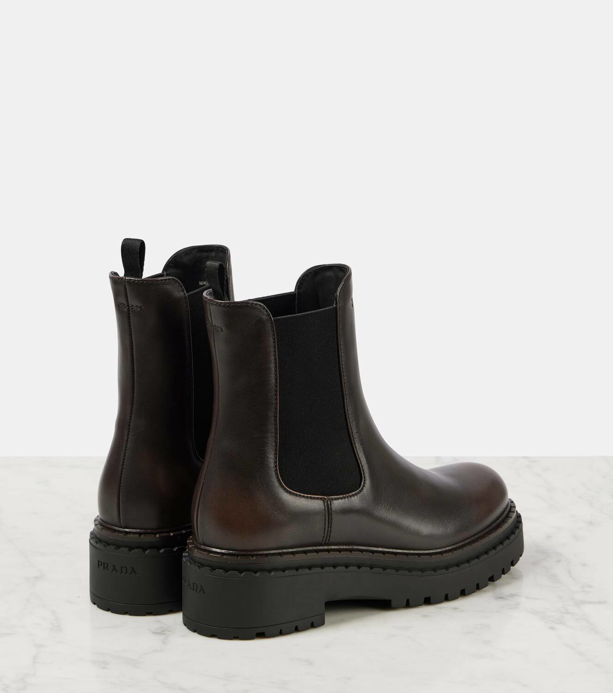 Prada Leather Chelsea boots
