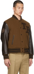 Burberry Brown Felton Varsity Jacket