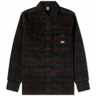 Dickies Men's Alma Corduroy Check Shirt in Dark Check