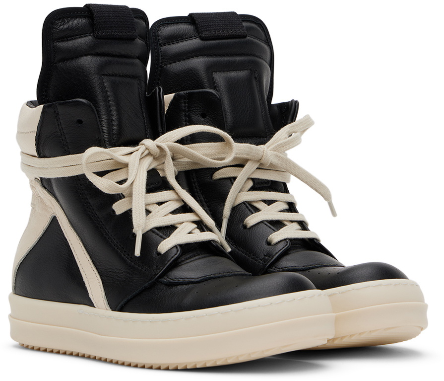 Rick Owens Kids Black Geobaskets Sneakers Rick Owens