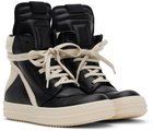 Rick Owens Kids Black Geobaskets Sneakers