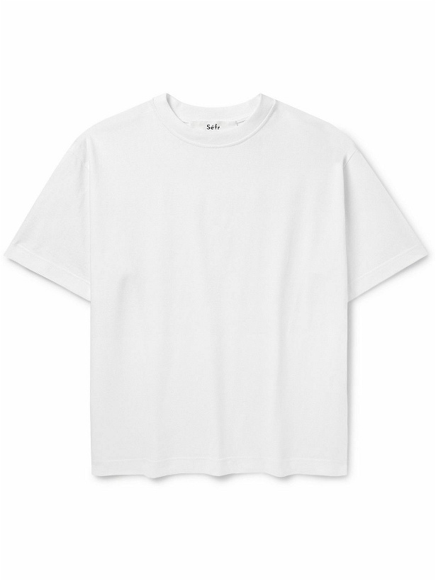Photo: Séfr - Atelier Cotton-Jersey T-Shirt - White