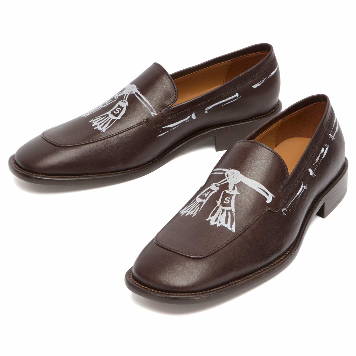 Acne Studios Women's Bassel Loafers in Dark Brown