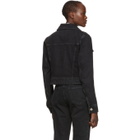 Matthew Adams Dolan Black Denim Shrunken Jacket
