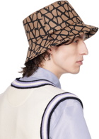 Valentino Garavani Tan Iconographe Bucket Hat