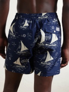 Polo Ralph Lauren - Printed Straight-Leg Mid-Length Swim Shorts - Blue