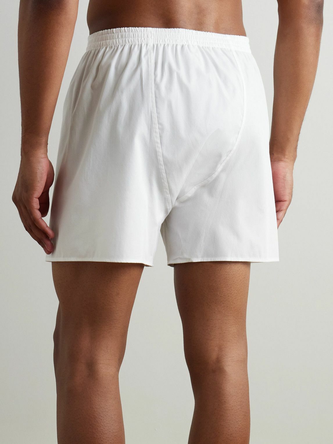 ZIMMERLI - End-On-End Cotton Boxer Shorts - White