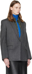 TOTEME Gray Herringbone Blazer