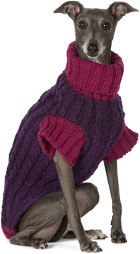 LISH Purple & Pink Large Wilmot Sweater