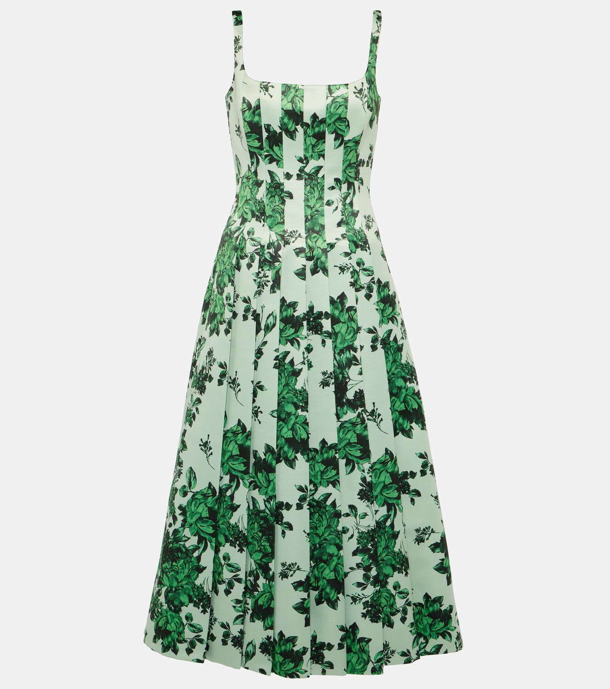 Emilia Wickstead Adele floral taffeta midi dress Emilia