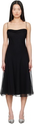 Mirror Palais Black Belladonna Midi Dress