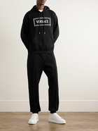 Versace - Logo-Embroidered Cotton-Jersey Sweatpants - Black