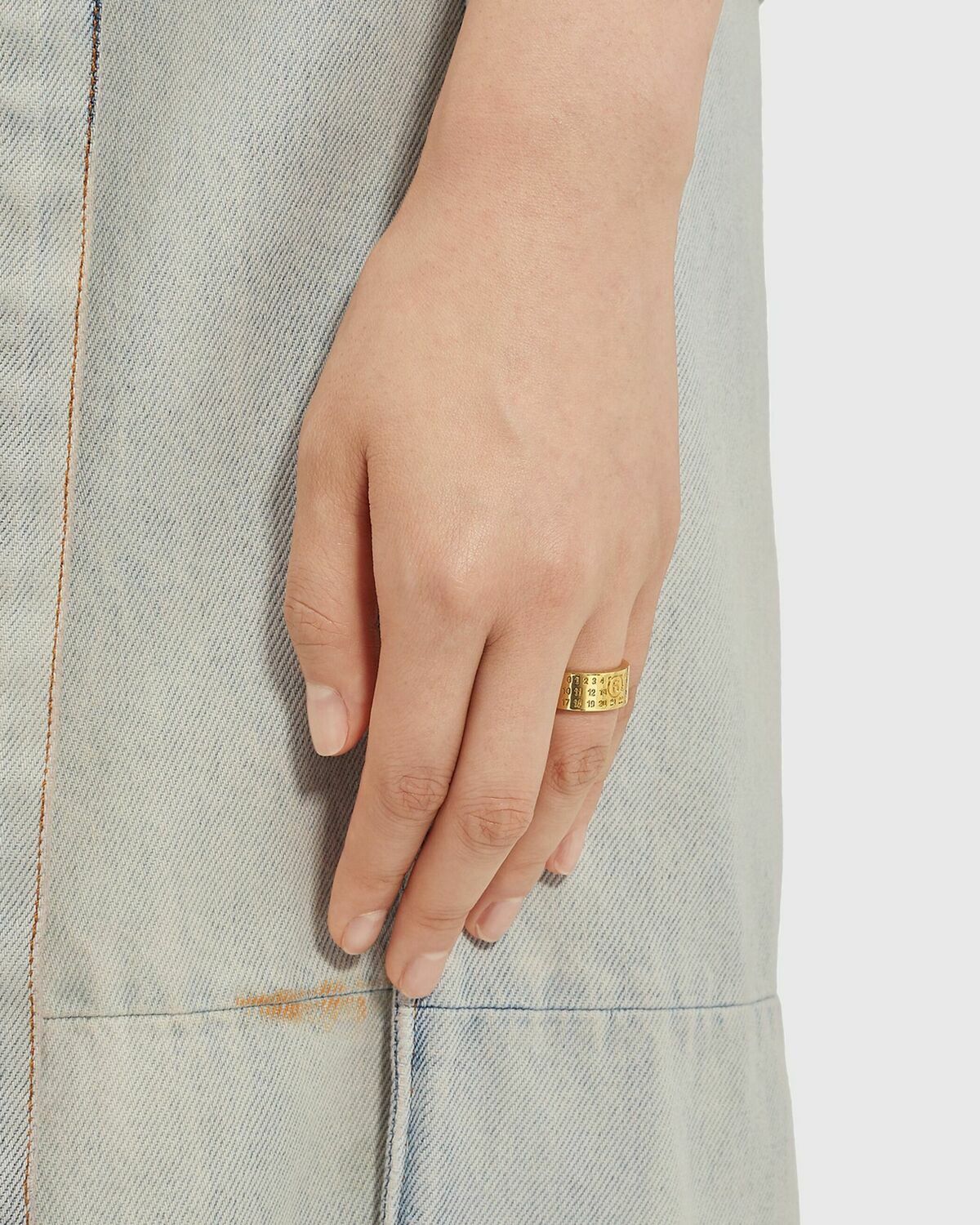 Maison Margiela MM6 RING gold Mens Jewellery
