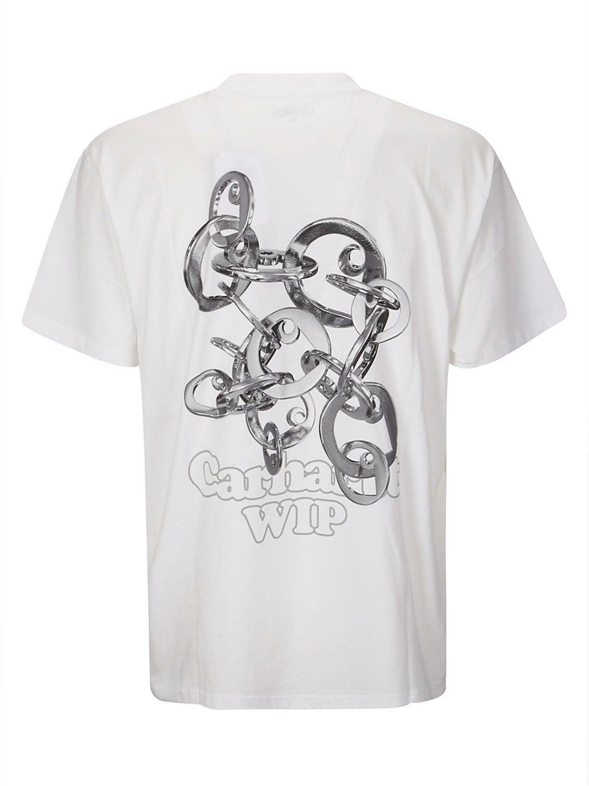 【Carhartt】S/S LINKED CHARMS T-SHIRT R5518 Carhartt WIP S/S Linked Charms T-Shirt, Black / Silver