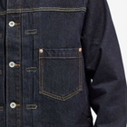 Uniform Bridge Men's Type-1 Denim Trucker Jacket in Indigo