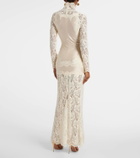 Rabanne Lace-trimmed maxi dress