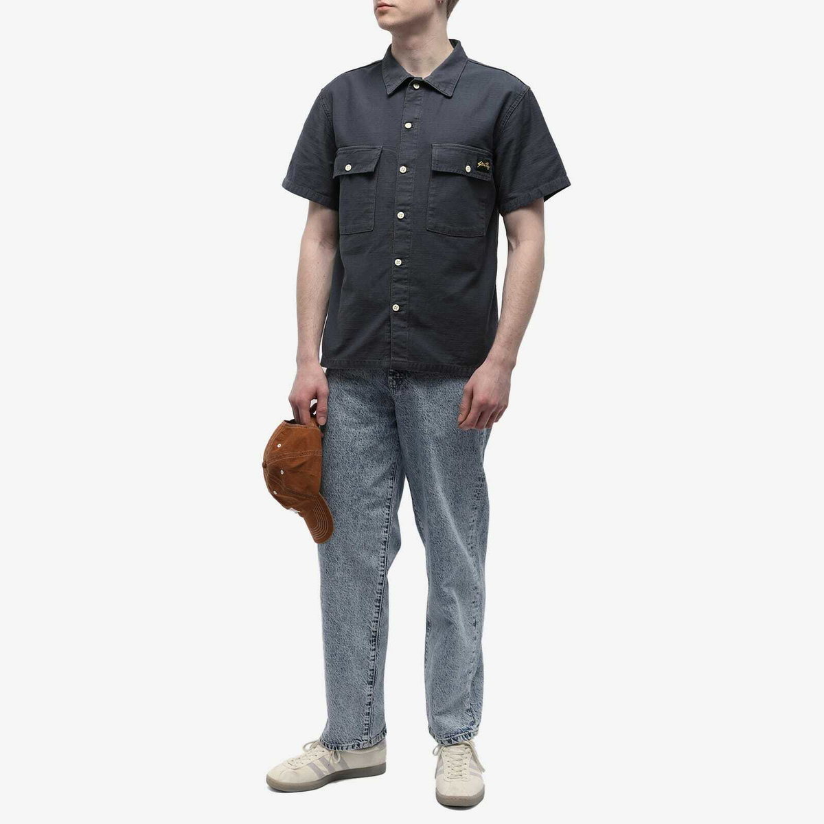 Stan Ray Men's CPO Short Sleeve Shirt in Navy Stan Ray