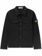 Stone Island Junior - Ages 6-8 Logo-Appliquéd Cotton-Blend Canvas Jacket - Black