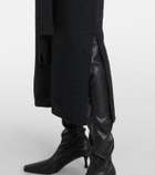 Lemaire Wool-blend midi skirt