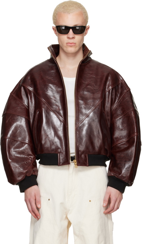 Photo: WILLY CHAVARRIA Brown Ruff Rider Leather Jacket