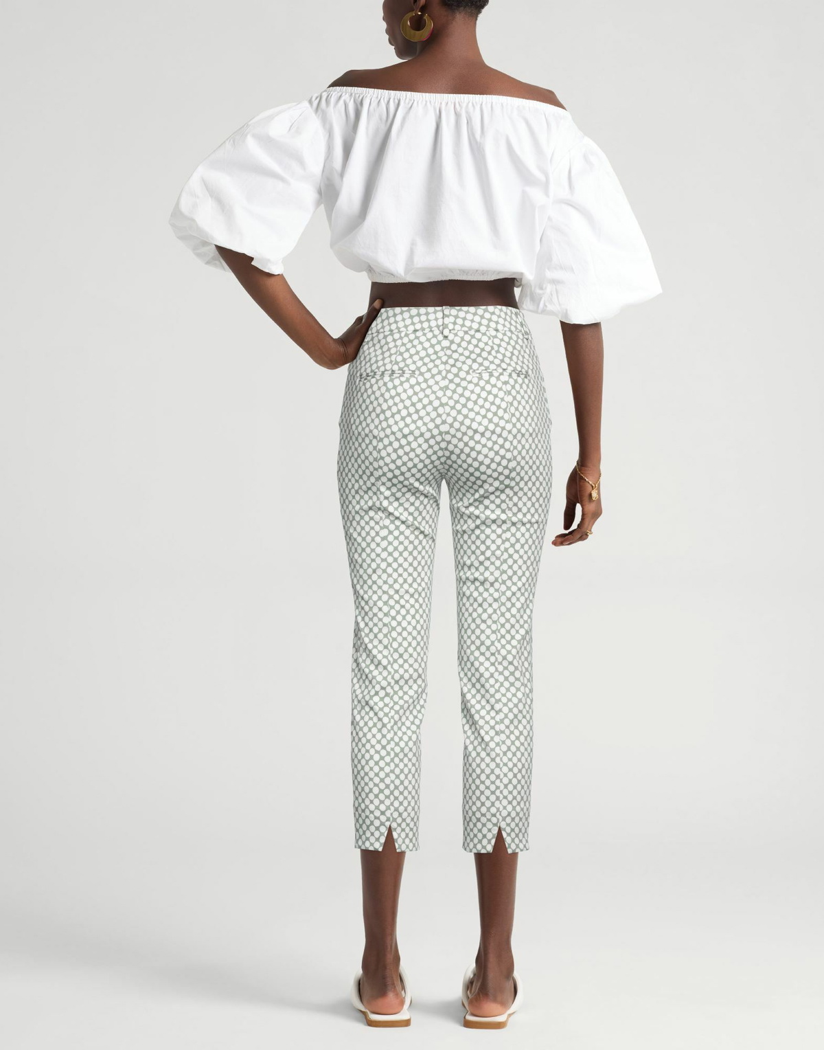 Peserico Womens Pants in Sage green