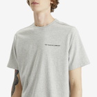 Pop Trading Company Men's Reflective Logo T-Shirt in Grey Heather