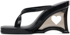 Melissa Black Glass Heel Heeled Sandals