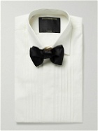 Favourbrook - Pleated Double-Cuff Cotton-Poplin Tuxedo Shirt - Neutrals