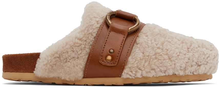 See by Chloé SSENSE Exclusive Beige Gema Slippers