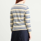 Beams Boy Women's Embroidery Long Sleeve T-Shirt in Ivory