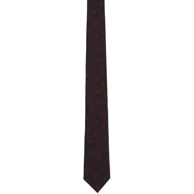 Photo: Givenchy Black and Red 4G Tie