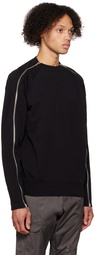 HELIOT EMIL Black Raglan Sweatshirt